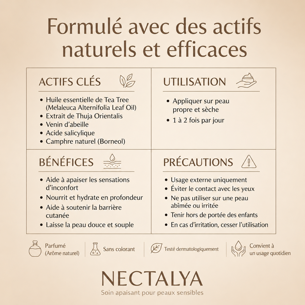 Nectalya — Soin apaisant pour peaux sensibles